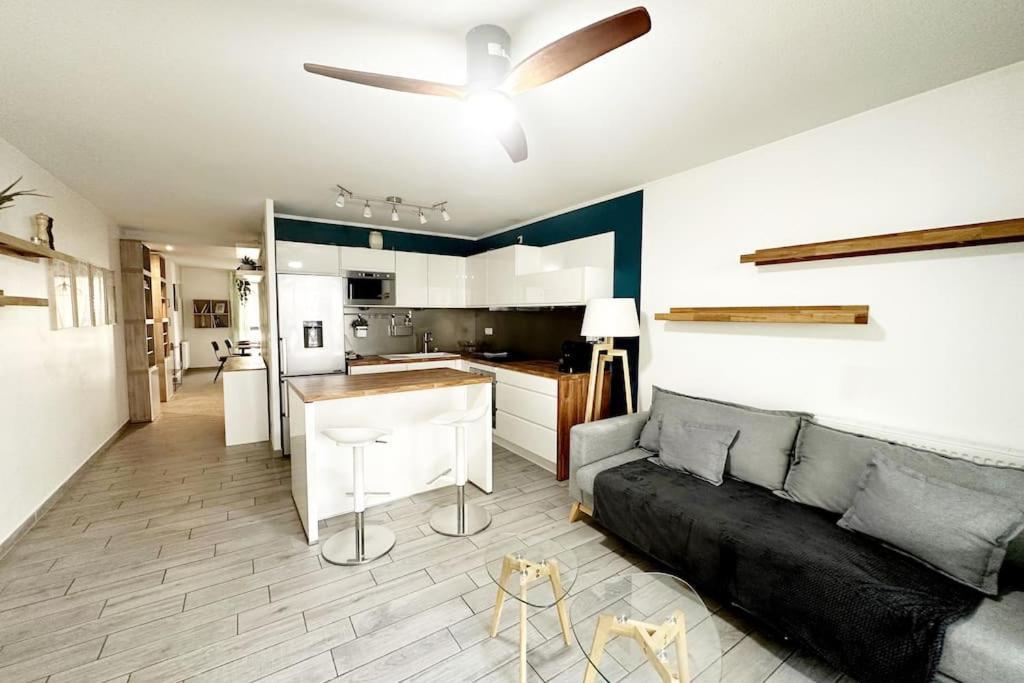 Bel Appart Design 2Ch, Mairie, Pkg, Wifi, Terrasse, Port Marianne Montpellier Buitenkant foto
